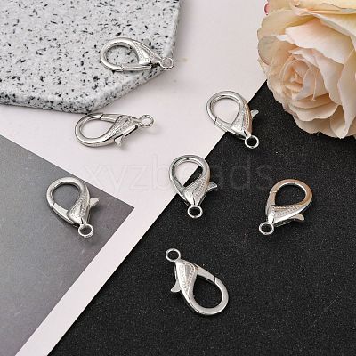 Zinc Alloy Lobster Claw Clasps X-PALLOY-D008-P-1