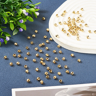 100Pcs Brass Spacer Beads KK-TA0008-36-1