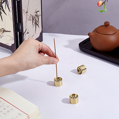 Brass Incense Burner Holder AJEW-GA0010-20B-1