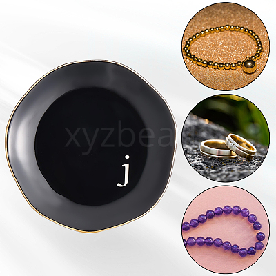 Round Ceramic Jewelry Dish AJEW-WH20067-015A-1