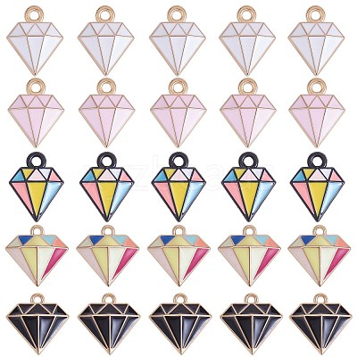 25Pcs Alloy Enamel Charms JX243A-1