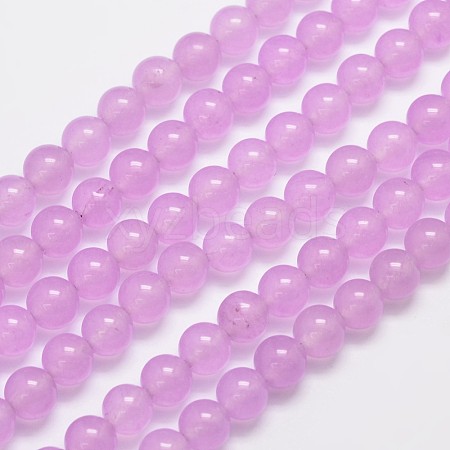 Natural & Dyed Malaysia Jade Bead Strands G-A146-8mm-A17-1
