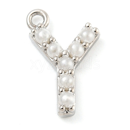 Plastic Imitation Pearl Pendants KK-P230-17P-Y-1