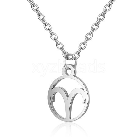 Non-Tarnish 201 Stainless Steel Pendants Necklaces NJEW-S063-TN505-1-1