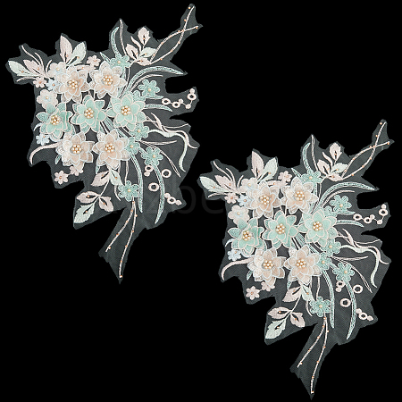 Polyester Acrylic Rhinestones Applique embroidery ABS Sequins FIND-WH20019-165B-06-1