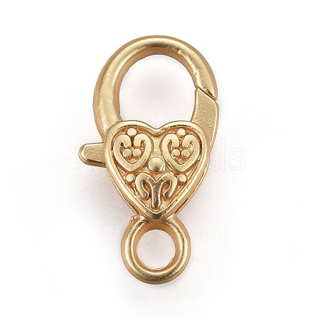 Tibetan Style Heart Lobster Claw Clasps LS-LF014Y-MG-NR-1