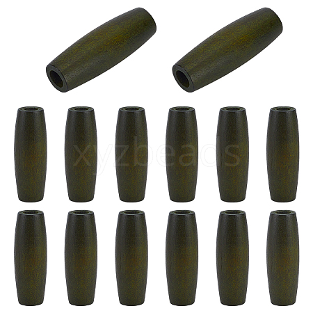 14Pcs Wood European Beads WOOD-FG0001-55-1