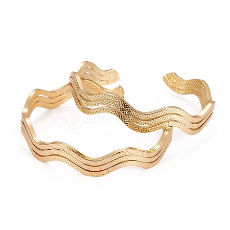 Long-Lasting Plated Brass Cuff Bangles BJEW-E370-07G-1