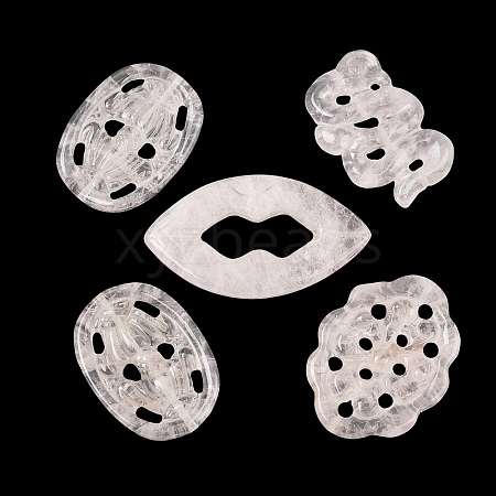 Natural Rose Quartz Carved Beads GG-CBA3D9B-01-1