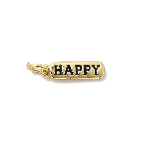 Brass Enamel Charms KK-P338-01G-G01-1