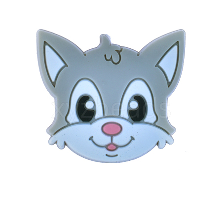 Cat Head Silicone Beads FIND-SZC0014-280-1