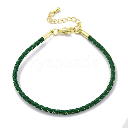 Polyester Cord Braided Bracelet Makings MAK-Z003-01G-21-1