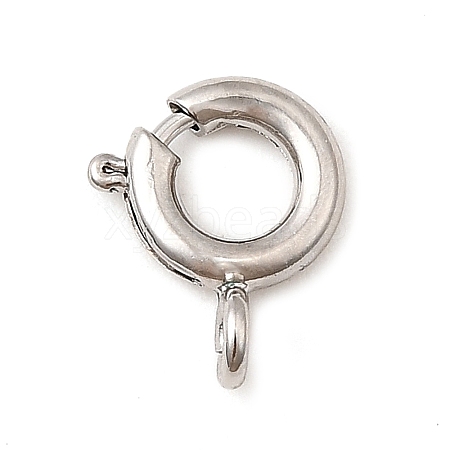 Brass Spring Ring Clasps KK-D407-20P-B-1