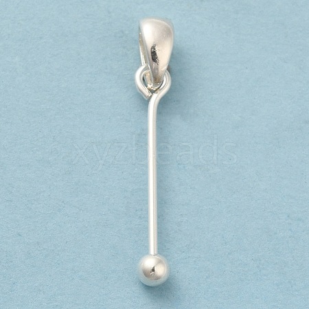 925 Sterling Silver Pendant Bails STER-P048-01B-S-1