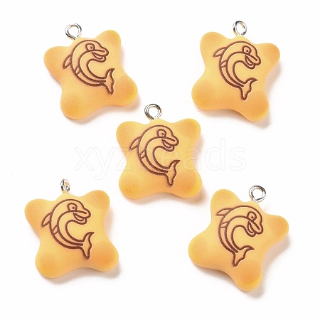 Resin Pendants RESI-M026-01B-1