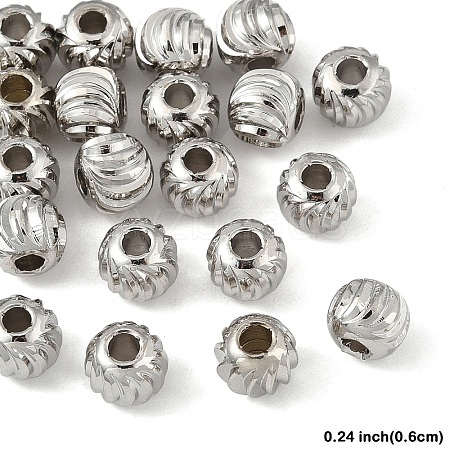 20Pcs Brass Spacer Beads KK-YW0003-18D-P-1