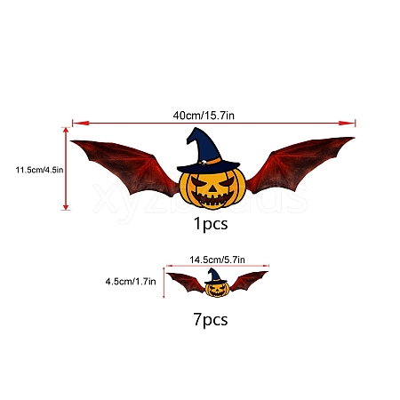 Halloween PVC Adhesive Waterproof Stickers Self-Adhesive Stickers PW-WGDED90-02-1