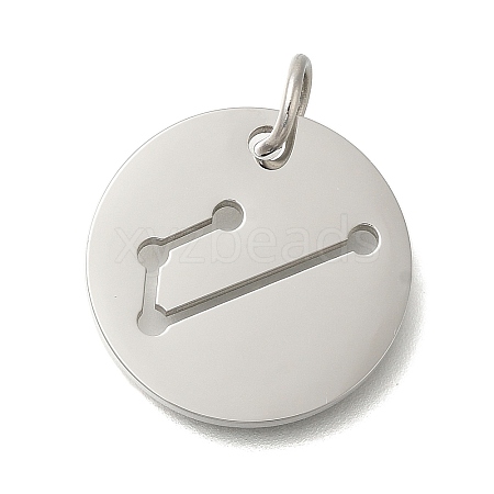 Anti-Tarnish 304 Stainless Steel Pendants STAS-M074-02G-P-1