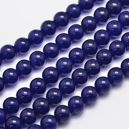 Natural & Dyed Malaysia Jade Bead Strands X-G-A146-10mm-A22-1