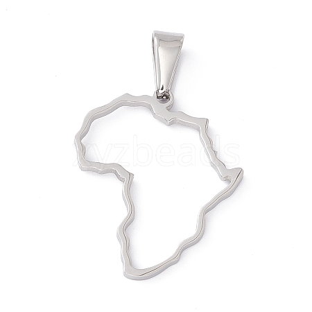 304 Stainless Steel Pendants STAS-G284-02P-1