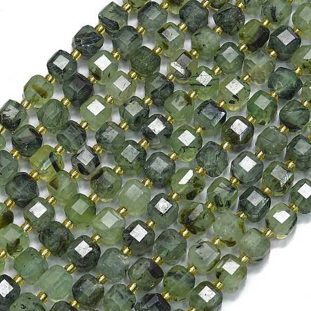 Natural Prehnite Beads Strands G-K389-A72-01-1