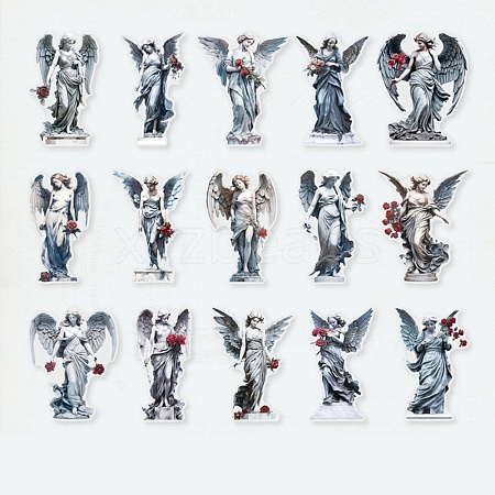 Sculpture Women Waterproof PET Stickers Set DIY-G120-04D-1