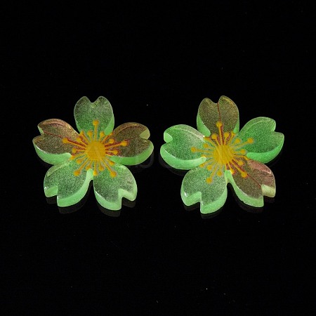 Luminous Resin Cabochons RESI-G030-01B-1