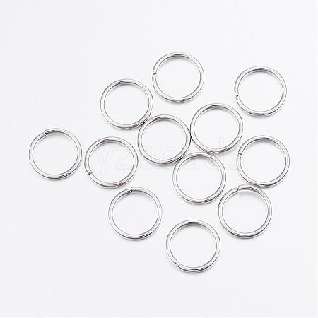 Tarnish Resistant 304 Stainless Steel Open Jump Rings STAS-P151-01-1