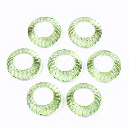 Transparent Acrylic Finger Rings LS-RJEW-T010-05D-1