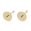 Brass Studs Earrings Finding KK-K383-02E-G-1