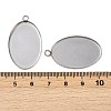 Tarnish Resistant 304 Stainless Steel Pendant Cabochon Settings STAS-K148-03-4