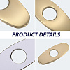 Oval Stainless Steel Faucet Hole Covers STAS-WH20001-18A-G-5