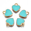 Alloy Enamel Charms X-ENAM-S121-041F-1