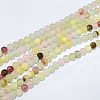 Natural Colorful Green Jade Beads Strands X-G-G757-01-6mm-2