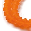 Imitate Austrian Crystal Frosted Glass Beads Strands LS-EGLA-A039-T6mm-MD11-3