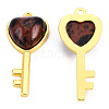 Natural Mahogany Obsidian Pendants G-N326-158-09-2