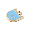 Rack Plating Alloy Enamel Charms ENAM-P254-03KCG-02-2