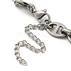 Non-Tarnish 304 Stainless Steel Oval Link Chains Bracelets for Men & Women BJEW-D042-22C-P-3