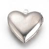 316 Surgical Stainless Steel Locket Pendants STAS-R084-03-3