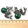 Dual-use Items Alloy Mermaid Brooch JEWB-C026-02E-AS-3