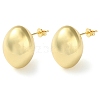 Oval Brass Stud Earrings for Women EJEW-A034-05G-1