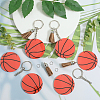 DIY Sports Ball Acrylic Pendant Keychain Making Kits DIY-SP0001-44B-4