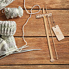 Rectangle Wood Crochet Hook Ruler & Thickness Gauge FIND-WH0110-777-6