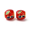 Rack Plating Alloy Enamel European Beads ENAM-M048-25MG-B-2