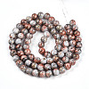 Baking Paint Glass Beads Strands DGLA-N003-10mm-B05-3