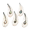 Natural Freshwater Shell & Black Lip Shell & Paua Shell & Natural White Shell Big Pendants BSHE-G034-01-1