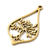 Ion Plating(IP) 304 Stainless Steel Pendants STAS-K253-07G-2