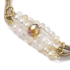 Glass & ABS Plastic Imitation Pearl Link Bracelets BJEW-JB10425-3