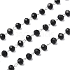 Oval Glass Beaded Chains CHS-A015-07P-1