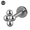 G23 Titanium Threadless Labrets for Women Men WG33C7B-52-1